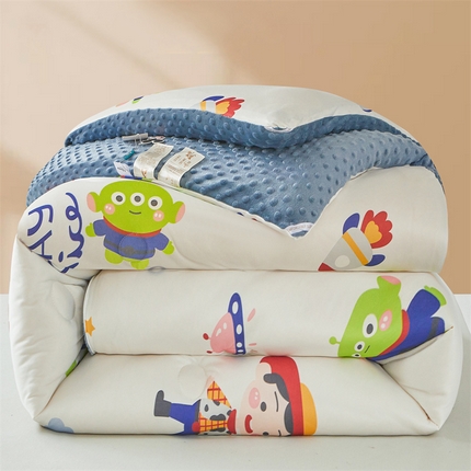 91家纺网 家纺一手货源 找家纺 （总）（买家秀 爆款花型长期款不断货）迪士尼豆豆被针织棉被子针织棉豆豆被迪士尼正版授权豆豆被春冬被-学生被