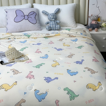 91家纺网 家纺一手货源 找家纺 （总）（自己工厂有网销大热款 网销帮推可合作优惠 长期款不断货）2024新款A类针织棉夏被空调被-风格二