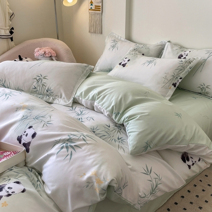 91家纺网 家纺一手货源 找家纺 （总）（买家秀爆款花色不断货）A类母婴级小清新磨毛四件套简约磨毛四件套花卉磨毛四件套卡通磨毛四件套格子条纹