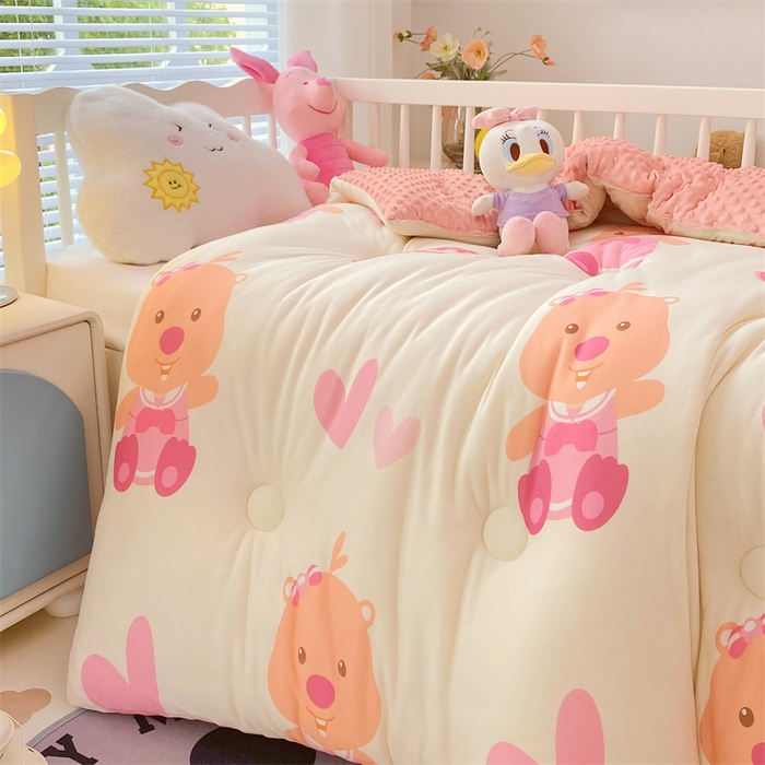 91家纺网 家纺一手货源 找家纺 （买家秀 爆款花型长期款不断货）迪士尼豆豆被针织棉被子针织棉豆豆被迪士尼正版授权豆豆被春冬被-儿童被 露比宝贝