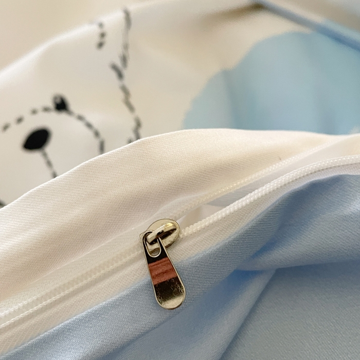 91家纺网 家纺一手货源 找家纺 （买家秀爆款花色不断货）A类母婴级小清新磨毛四件套简约磨毛四件套花卉磨毛四件套卡通磨毛四件套格子条纹 奇趣熊