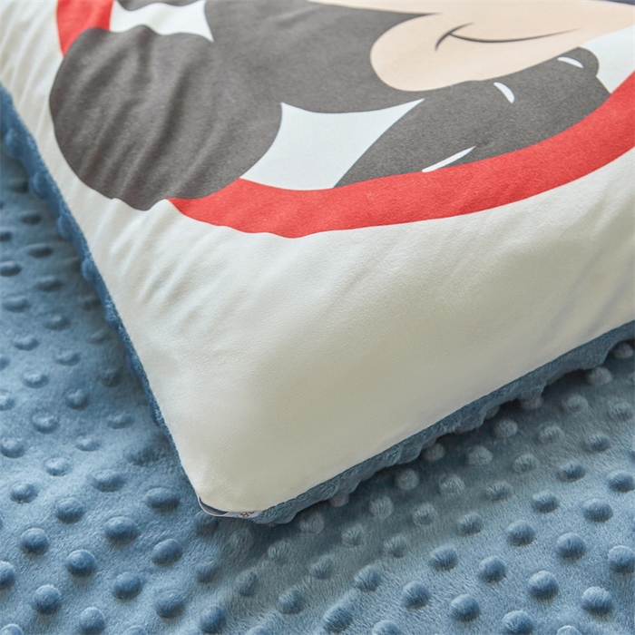 91家纺网 家纺一手货源 找家纺 （买家秀 爆款花型长期款不断货）迪士尼豆豆被针织棉被子针织棉豆豆被迪士尼正版授权豆豆被春冬被-学生被 大头米奇