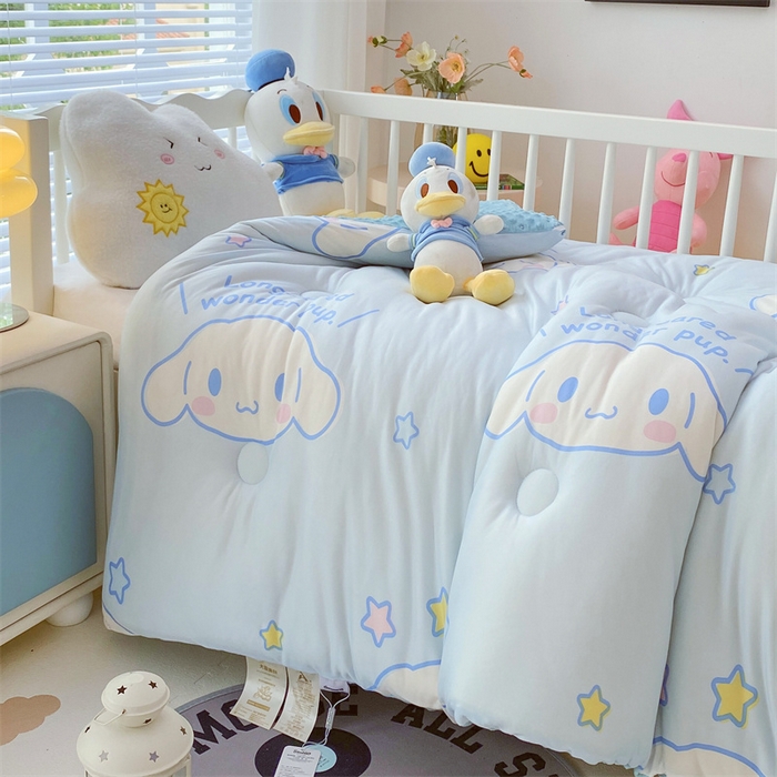 91家纺网 家纺一手货源 找家纺 （买家秀 爆款花型长期款不断货）迪士尼豆豆被针织棉被子针织棉豆豆被迪士尼正版授权豆豆被春冬被-儿童被 软萌玉桂狗