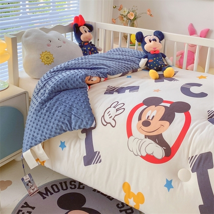 91家纺网 家纺一手货源 找家纺 （总）（买家秀 爆款花型长期款不断货）迪士尼豆豆被针织棉被子针织棉豆豆被迪士尼正版授权豆豆被春冬被-儿童被