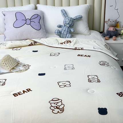 91家纺网 家纺一手货源 找家纺 （总）（自己工厂有网销大热款 网销帮推可合作优惠 长期款不断货）2024新款A类针织棉夏被空调被-风格二