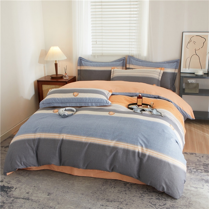 91家纺网 家纺一手货源 找家纺 沐白家居 2025新款全棉印花四件套 漫生活