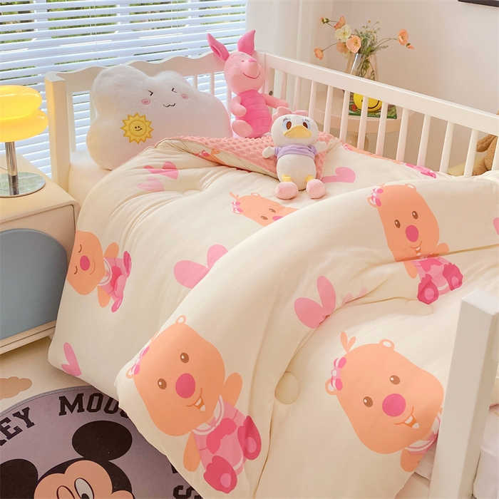 91家纺网 家纺一手货源 找家纺 （买家秀 爆款花型长期款不断货）迪士尼豆豆被针织棉被子针织棉豆豆被迪士尼正版授权豆豆被春冬被-儿童被 露比宝贝