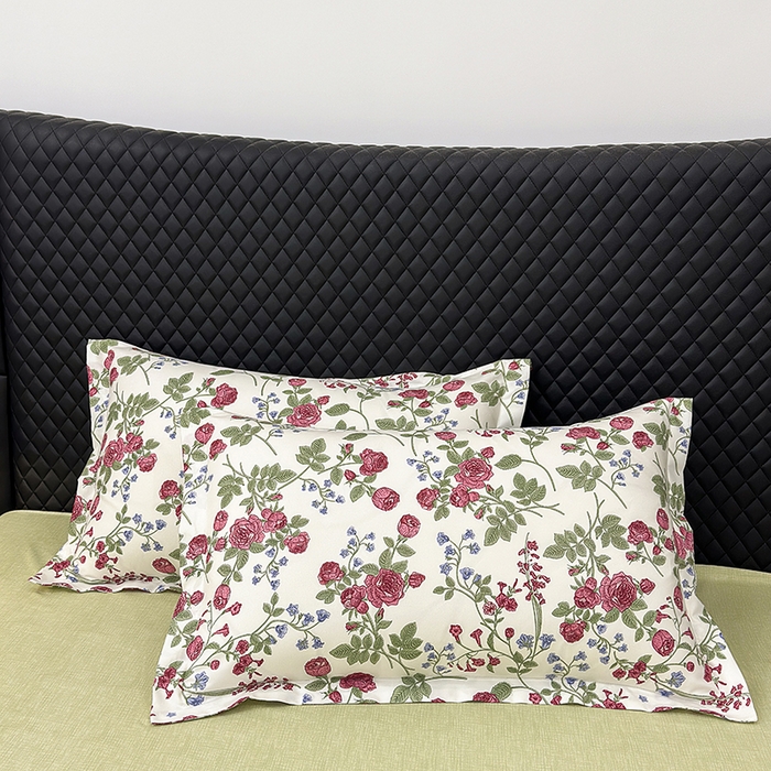 91家纺网 家纺一手货源 找家纺 （买家秀爆款花色不断货）A类母婴级小清新磨毛四件套简约磨毛四件套花卉磨毛四件套卡通磨毛四件套格子条纹 梦幻玫瑰