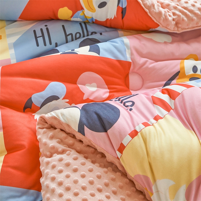 91家纺网 家纺一手货源 找家纺 （买家秀 爆款花型长期款不断货）迪士尼豆豆被针织棉被子针织棉豆豆被迪士尼正版授权豆豆被春冬被-学生被 迪士尼乐园