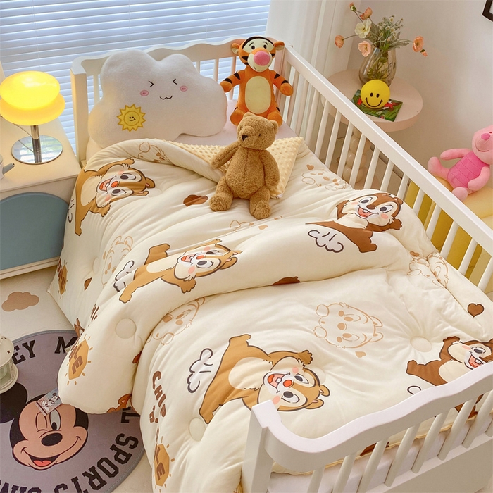 91家纺网 家纺一手货源 找家纺 （买家秀 爆款花型长期款不断货）迪士尼豆豆被针织棉被子针织棉豆豆被迪士尼正版授权豆豆被春冬被-儿童被 搞怪奇奇蒂蒂