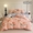 91家纺网 家纺一手货源 找家纺 （买家秀 爆款花色不断货）A类母婴级纯棉磨毛四件套简约纯棉全棉磨毛四件套纯棉四件套全棉四件套花卉磨毛 芬香迷情-粉