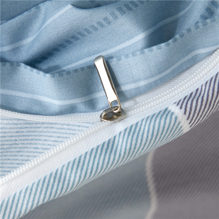 91家纺网 家纺一手货源 找家纺 沐白家居 2025新款全棉印花四件套 嘉宇格-蓝