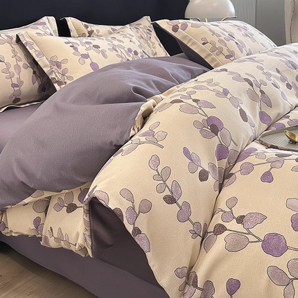 91家纺网 家纺一手货源 找家纺 （总）（买家秀 爆款花色不断货）A类母婴级纯棉磨毛四件套简约纯棉全棉磨毛四件套纯棉四件套全棉四件套花卉磨毛