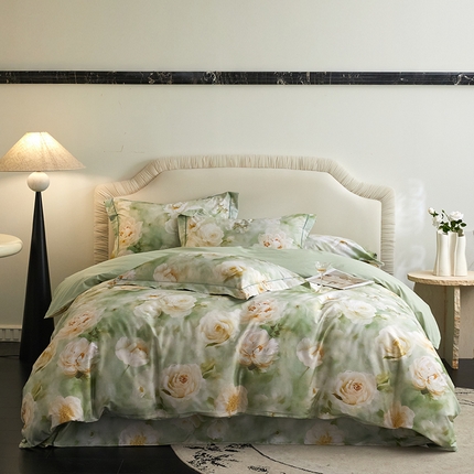 91家纺网 家纺一手货源 找家纺 （总）薏思家纺 2025新款13376活性全棉四季款-四件套