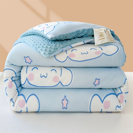 91家纺网 家纺一手货源 找家纺 （总）（买家秀 爆款花型长期款不断货）迪士尼豆豆被针织棉被子针织棉豆豆被迪士尼正版授权豆豆被春冬被-学生被