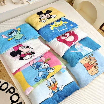 91家纺网 家纺一手货源 找家纺 （总）买家秀）（爆款花型 长期款不断货）迪士尼豆豆枕芯迪士尼豆豆枕头卡通暖绒儿童豆豆枕头儿童豆豆枕芯枕套