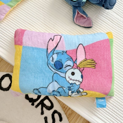 91家纺网 家纺一手货源 找家纺 买家秀）（爆款花型 长期款不断货）迪士尼豆豆枕芯迪士尼豆豆枕头卡通暖绒儿童豆豆枕头儿童豆豆枕芯枕套 多彩史迪仔