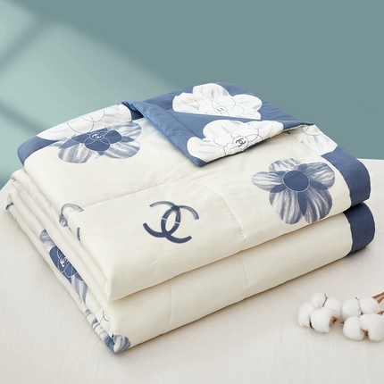 91家纺网 家纺一手货源 找家纺 黛妮雅 2025新款里外全棉印花棉花被纯棉夏被夏凉被空调被 夏被四件套 薇薇安