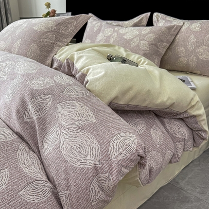 91家纺网 家纺一手货源 找家纺 （总）（买家秀爆款花色不断货）A类母婴级纯棉磨毛四件套简约北欧风纯棉四件套全棉四件套磨毛三件套