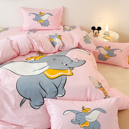 91家纺网 家纺一手货源 找家纺 （买家秀爆款花色不断货）A类母婴级迪士尼卡通纯棉磨毛四件套简约纯棉全棉磨毛四件套纯棉四件套全棉四件套 小飞侠