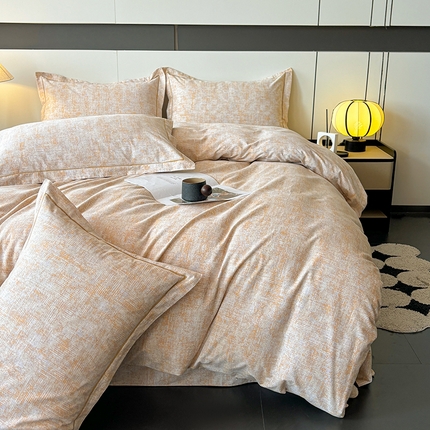 91家纺网 家纺一手货源 找家纺 （总）（买家秀 长期款不断货）100s高支密新疆长绒棉磨毛印花被套高色织磨毛床单磨毛床笠磨毛三件套-四件套