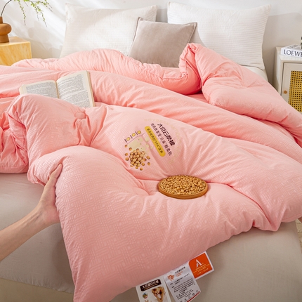 91家纺网 家纺一手货源 找家纺 （总）（买家秀爆款花色不断货）A类母婴级原棉大豆被春秋被秋冬被大豆纤维被子被芯空调被水洗大豆被水洗棉大豆被