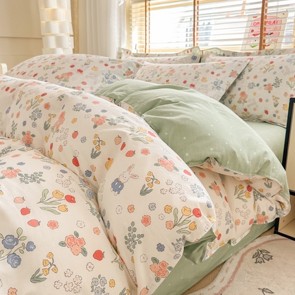 91家纺网 家纺一手货源 找家纺 （总）（买家秀爆款花型不断货）纯棉四件套纯棉全棉四件套卡通四件套花卉四件套儿童三件套学生宿舍三件套学生套件