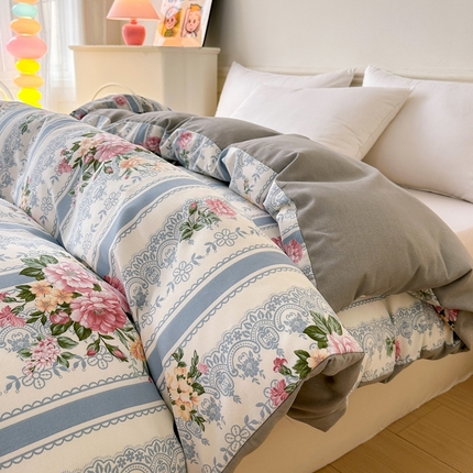 91家纺网 家纺一手货源 找家纺 （总）2024新款加厚全棉生态磨毛套件及单品--单被套