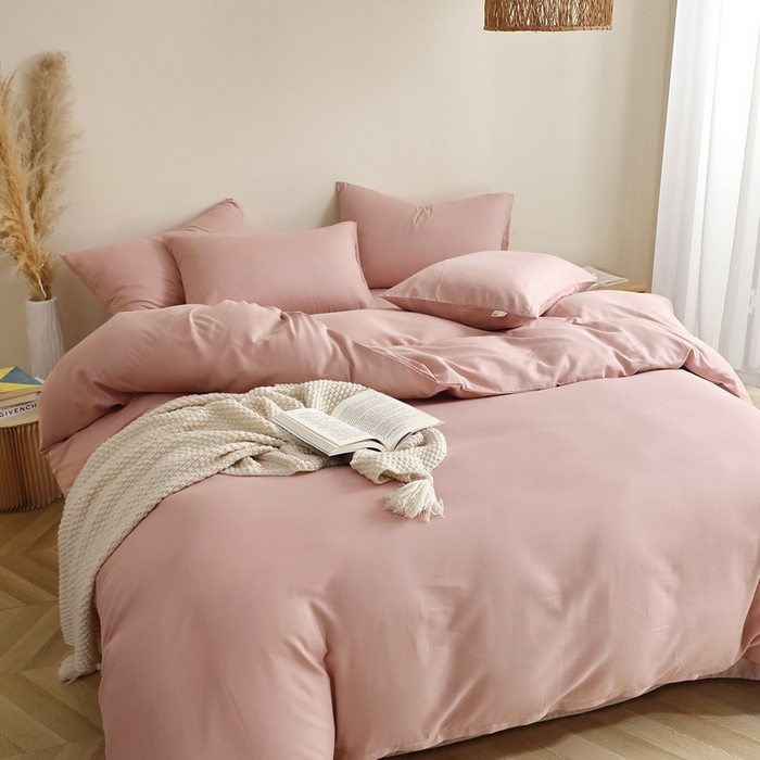 91家纺网 家纺一手货源 找家纺 （总）晶缦家纺 2025新款纯棉全棉双层纱四件套/三件套纯色母婴级多规格床单款床笠款四季通用