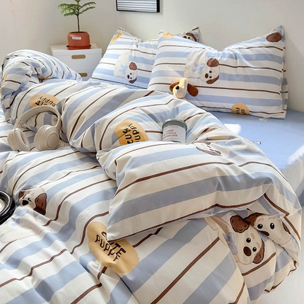 91家纺网 家纺一手货源 找家纺 （总）（买家秀 爆款花型 不断货）13372纯棉四件套全棉四件套卡通四件套儿童三件套学生宿舍三件套学生套件