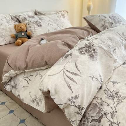 91家纺网 家纺一手货源 找家纺 （总）（买家秀 爆款花色 不断货）A类母婴级纯棉磨毛四件套纯棉全棉磨毛四件套纯棉四件套全棉四件套磨毛三件套