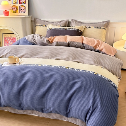 91家纺网 家纺一手货源 找家纺 （总）2024新款加厚全棉生态磨毛套件及单品--四件套