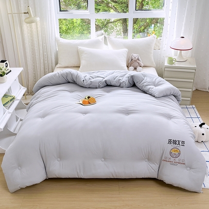 91家纺网 家纺一手货源 找家纺 （总）（买家秀爆款花色不断货）A类母婴级原棉大豆被春秋被秋冬被大豆纤维被子被芯空调被水洗大豆被双拼色大豆被