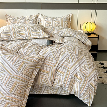 91家纺网 家纺一手货源 找家纺 （总）（买家秀 长期款不断货）100s高支密新疆长绒棉磨毛印花被套高色织磨毛床单磨毛床笠磨毛三件套-四件套