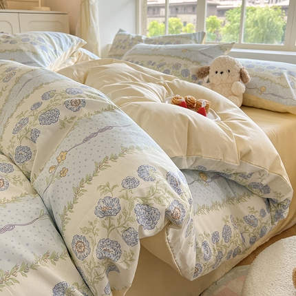 91家纺网 家纺一手货源 找家纺 （总）（买家秀 爆款花型 不断货）13372纯棉四件套全棉四件套卡通四件套儿童三件套学生宿舍三件套学生套件