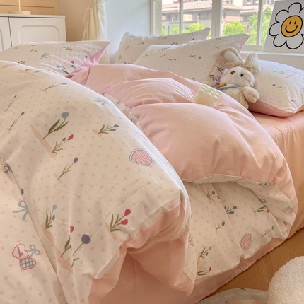 91家纺网 家纺一手货源 找家纺 （总）（买家秀 爆款花型 不断货）13372纯棉四件套全棉四件套卡通四件套儿童三件套学生宿舍三件套学生套件