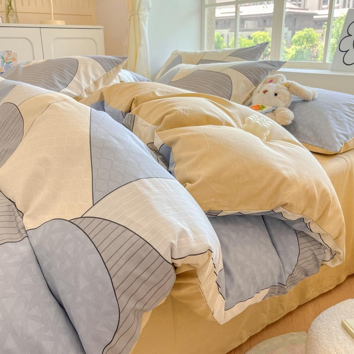 91家纺网 家纺一手货源 找家纺 （买家秀 爆款花型 不断货）13372纯棉四件套全棉四件套卡通四件套儿童三件套学生宿舍三件套学生套件 律动时刻【全棉 吸湿排汗 亲肤透气】