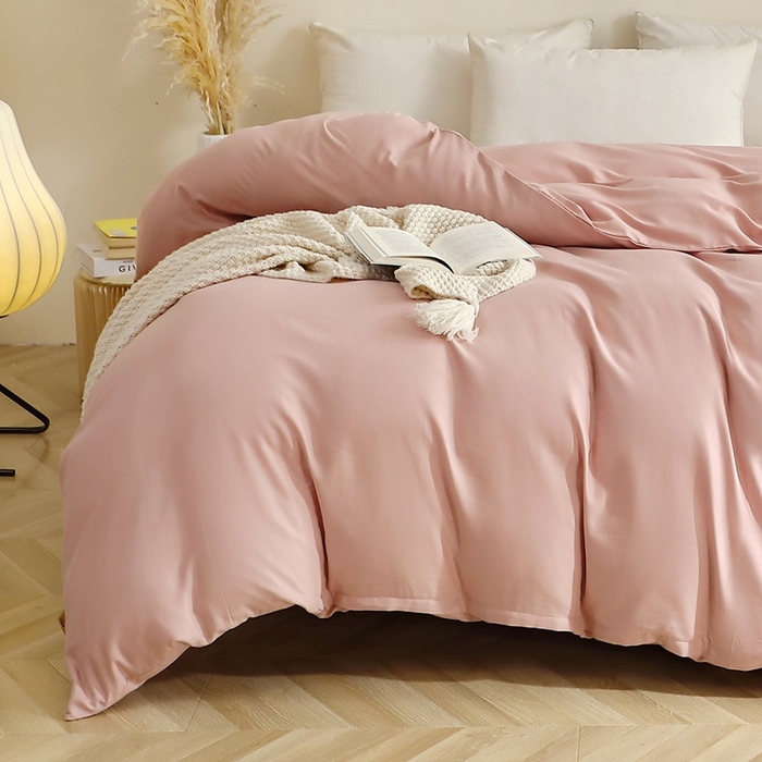 91家纺网 家纺一手货源 找家纺 （总）晶缦家纺 2025新款纯棉纯色全棉双层纱系列单被套单件/单品被套被罩四季通用