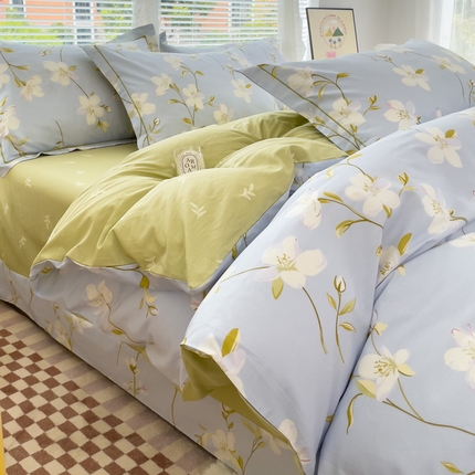 91家纺网 家纺一手货源 找家纺 （总）（买家秀 爆款花型 不断货）13372纯棉全棉四件套花卉卡通四件套儿童三件套学生宿舍三件套学生套件