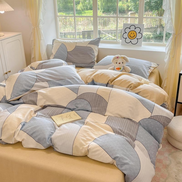 91家纺网 家纺一手货源 找家纺 （买家秀 爆款花型 不断货）13372纯棉四件套全棉四件套卡通四件套儿童三件套学生宿舍三件套学生套件 律动时刻【全棉 吸湿排汗 亲肤透气】