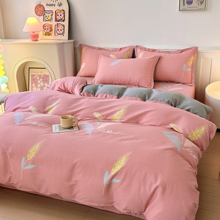 91家纺网 家纺一手货源 找家纺 （总）2024新款加厚全棉生态磨毛套件及单品--四件套