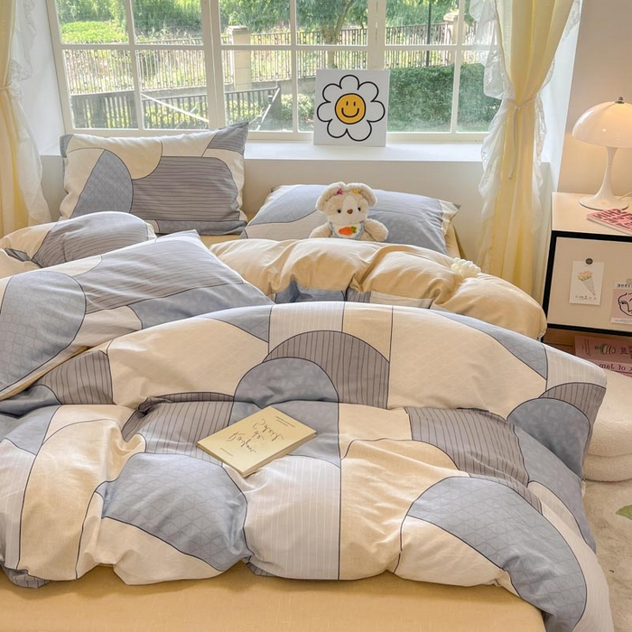 91家纺网 家纺一手货源 找家纺 （买家秀 爆款花型 不断货）13372纯棉四件套全棉四件套卡通四件套儿童三件套学生宿舍三件套学生套件 律动时刻【全棉 吸湿排汗 亲肤透气】