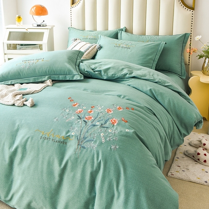 91家纺网 家纺一手货源 找家纺 （总）（买家秀 爆款花色 不断货）A类母婴级纯棉磨毛四件套全棉磨毛三件套纯棉四件套全棉四件套磨毛刺绣四件套