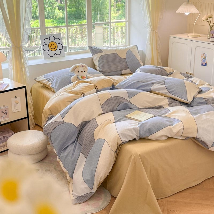 91家纺网 家纺一手货源 找家纺 （买家秀 爆款花型 不断货）13372纯棉四件套全棉四件套卡通四件套儿童三件套学生宿舍三件套学生套件 律动时刻【全棉 吸湿排汗 亲肤透气】