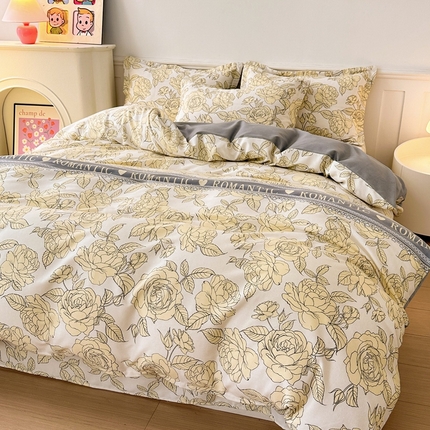 91家纺网 家纺一手货源 找家纺 （总）2024新款加厚全棉生态磨毛套件及单品--四件套