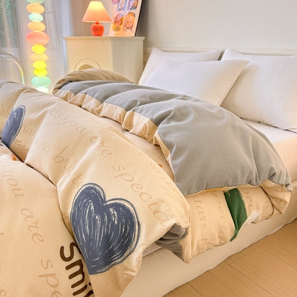 91家纺网 家纺一手货源 找家纺 （总）2024新款加厚全棉生态磨毛套件及单品--单被套