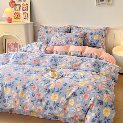 91家纺网 家纺一手货源 找家纺 （总）2024新款加厚全棉生态磨毛套件及单品--四件套