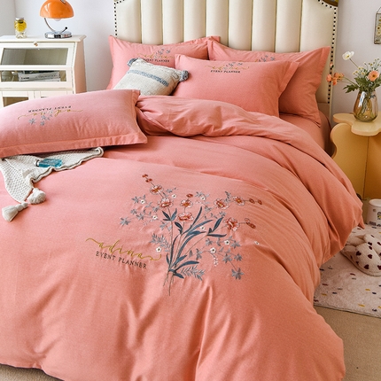 91家纺网 家纺一手货源 找家纺 （总）（买家秀 爆款花色 不断货）A类母婴级纯棉磨毛四件套全棉磨毛三件套纯棉四件套全棉四件套磨毛刺绣四件套