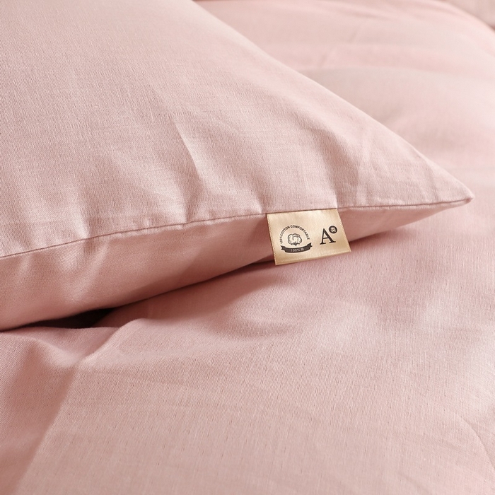 91家纺网 家纺一手货源 找家纺 （总）晶缦家纺 2025新款纯棉纯色全棉双层纱系列单被套单件/单品被套被罩四季通用