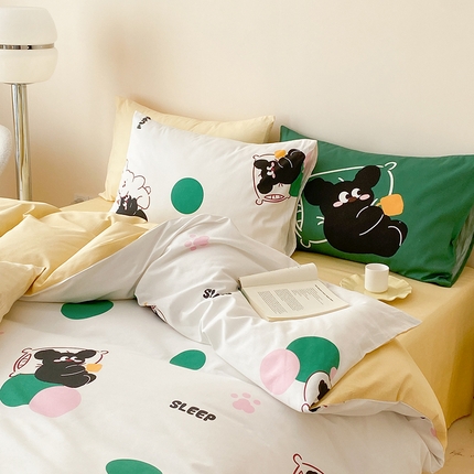 91家纺网 家纺一手货源 找家纺 （总）（买家秀 爆款花型 不断货）13372纯棉四件套全棉四件套卡通四件套儿童三件套学生宿舍三件套学生套件